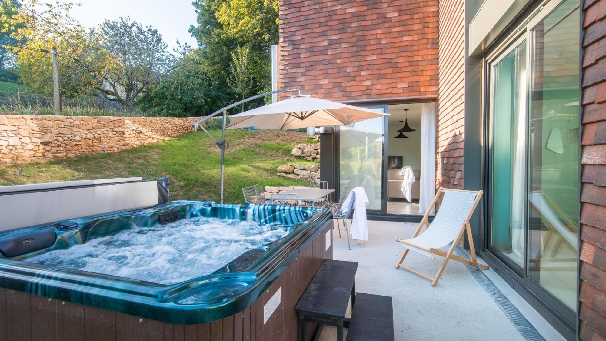 Apartament Cote Jardin Avec Jacuzzi Privatif Et Parking Prive Sarlat-la-Canéda Zewnętrze zdjęcie